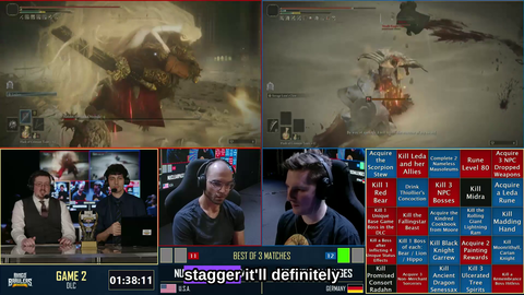 NuclearPastaTom kills Consort Radahn after dying to him in Bingo Brawlers finals match