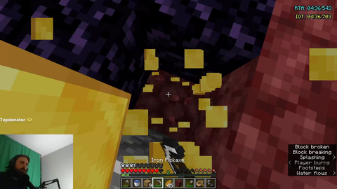 Forsen gets a great nether spawn