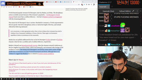Slasher Confirms Dr.Disrespects' Permanent Ban