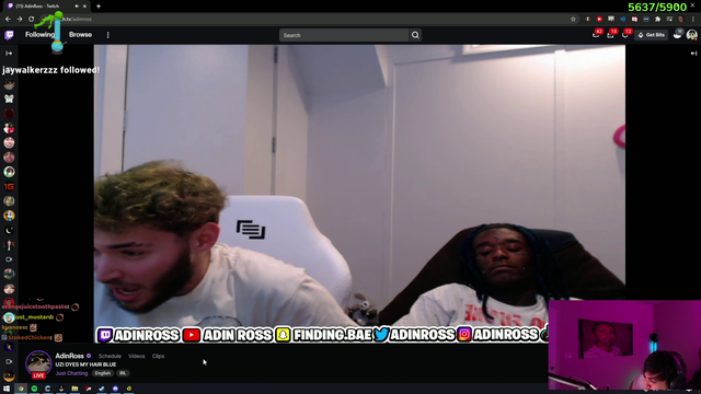 Adin Ross almost cries on stream