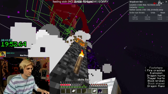 XQC BEATS FORSENS MINECRAFT RECORD - 20:05 SPEED RUN