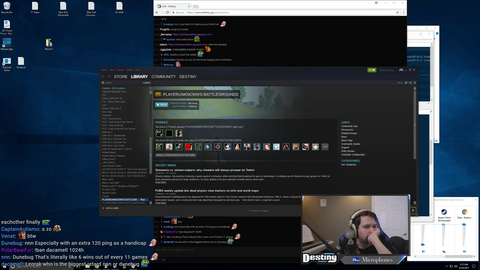 Destiny is banned from PUBG