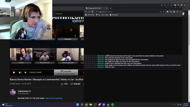 Mizkif mod calls Adrianah a clout chaser and coming out with SA because she wasn't invited to parties