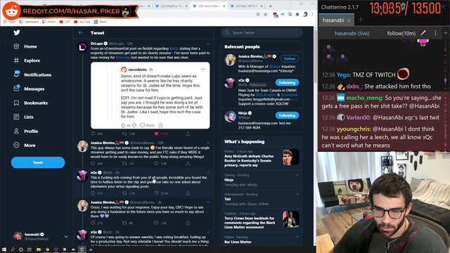 Hassanabi's twitter advice for XQC