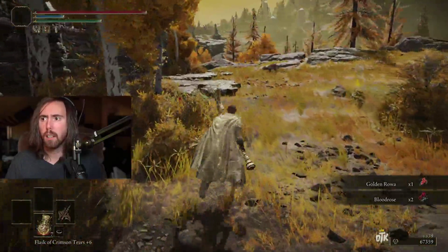 Asmon finds a cute doggo but gets caught offguard in Elden Ring