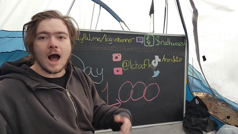 Young streamer still homeless after 1,000 days