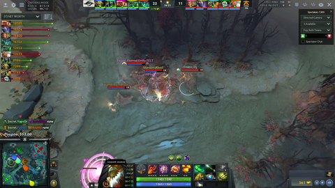 ESL sold the rights to stream to Facebook, their official stream has 2-3k viewers. This is the highest viewer English stream at 23k viewers.