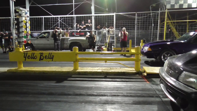 Car blows up at the Hood Track
