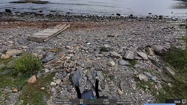 Hitch reached the Atlantic Ozean at the end of his three month bicycle trip thru Canada