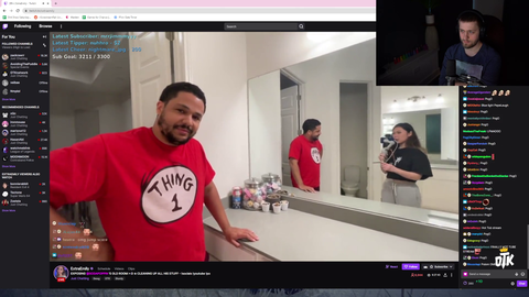 Soda watches Nick guard his bathroom drawers