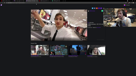 Soda shows a clip on stream of when he was faded on edibles