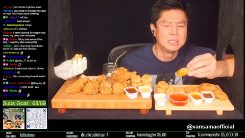 meanwhile on Van's stream