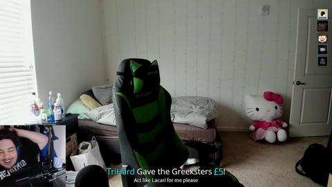 Greek does his best Mitch impression.