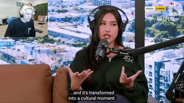 xQc on a Netflix documentary trailer