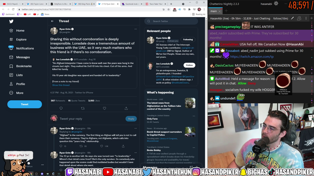 Hasan's community has priorities