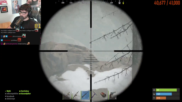 Hasan Uses a Sniper
