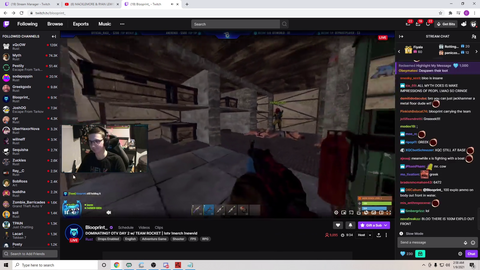 xQc POV during Team Rocket raid on Myth's team