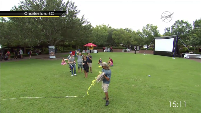 Dude having fun on NASA stream