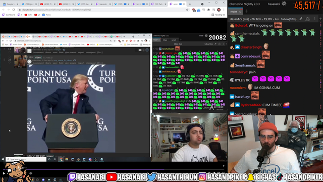Hasan Watching himself