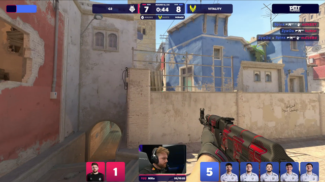 NiKo destroys the table in a 1vs5