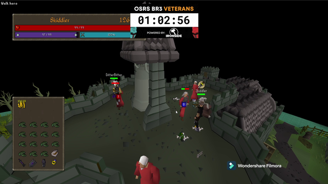 EVScape & Link'sOcarina go into the voice chat of Skiddler & DitterBitter during the OSRS Battle Royale