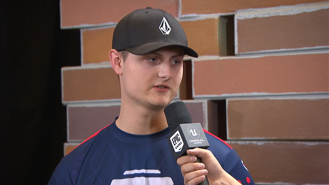 Confident winner at the Fortnite Summer Skirmish