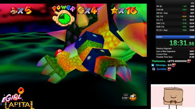 Boxbox gets a 18:54 SM64 run