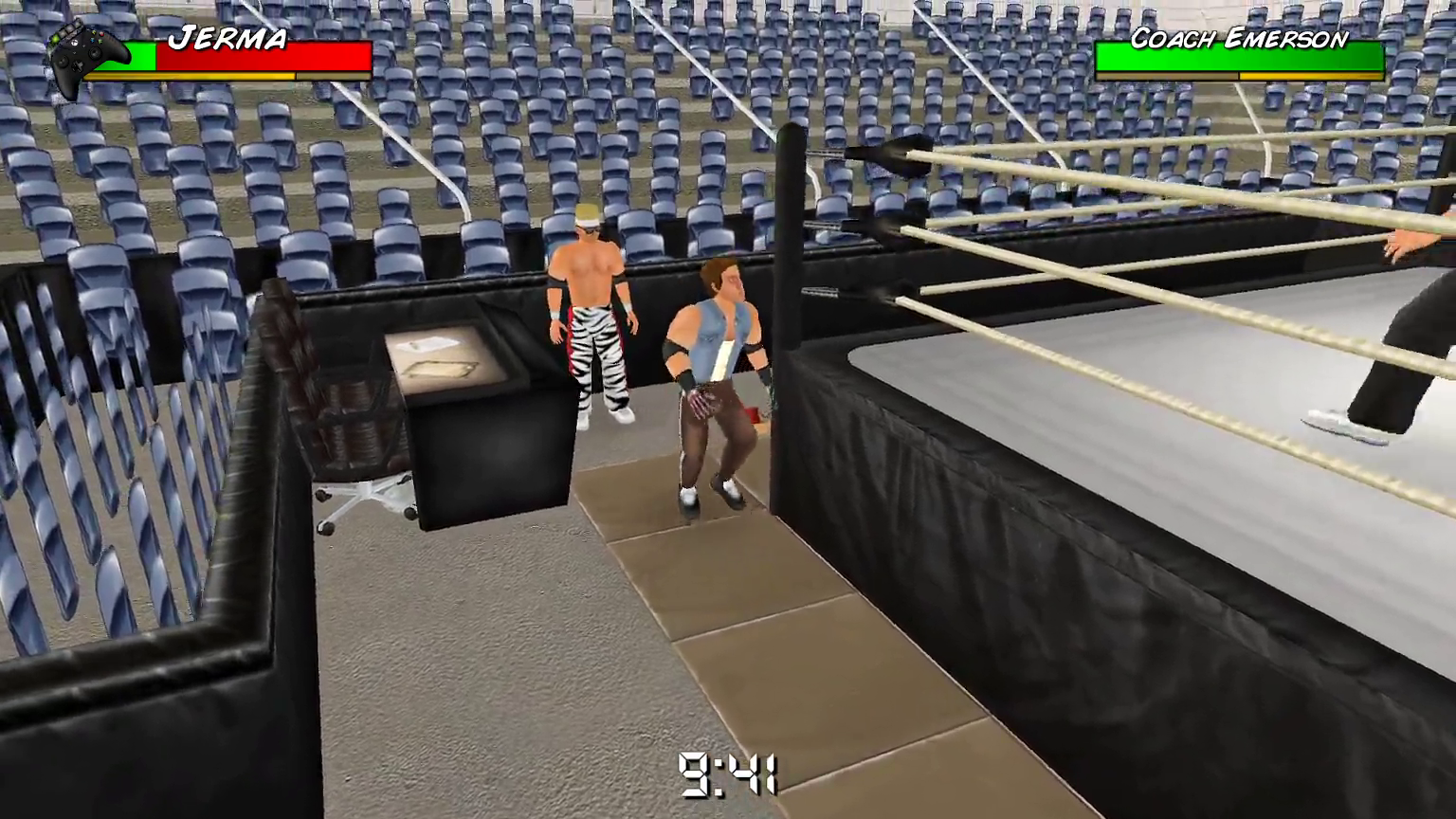 Jerma has a prop mishap in his wrestling match
