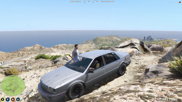 Dice guy is on the top of the mountain