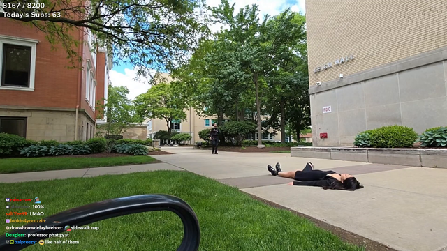 Professor crashes out after teaching her last class
