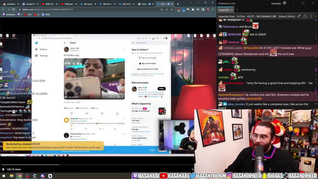Hasan says Destiny is trying to start an internet race war