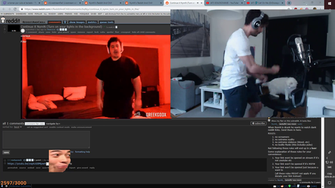 NymN Mizkif and Nick and Greek dancing.