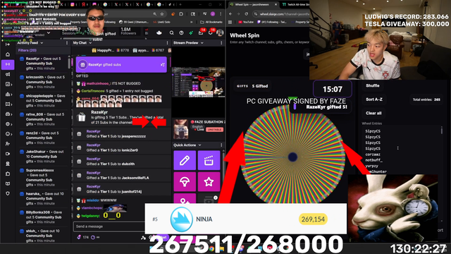 Jason / Faze continuously running federally illegal lotteries