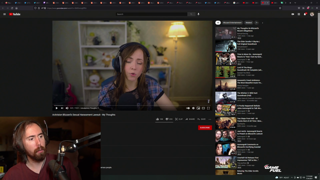 Asmongold responds to a chatter tired of hearing about the Blizzard lawsuit