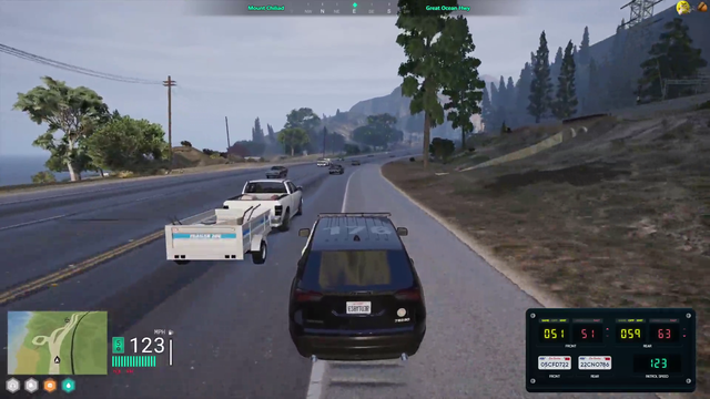 W chasing cop admin does a trick shot