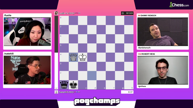 First draw on the Chess tournament