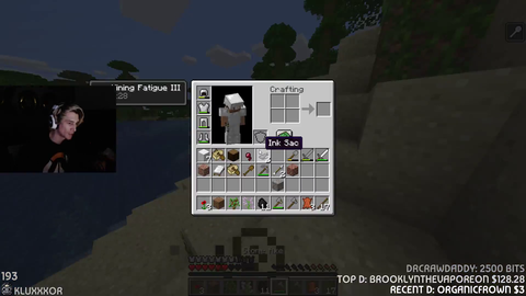 xQc's minecraft stream in 1 clip