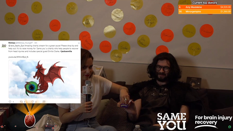 Emilia tries her first bean boozled during charity stream.
