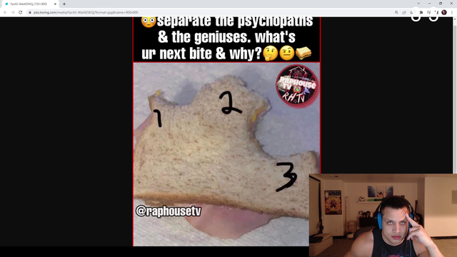 tyler1 viewer optimizes sandwich eating