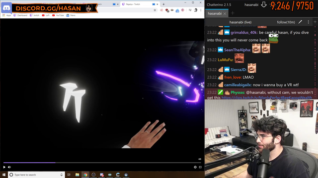 Hasan reacts to him giving a lap dance
