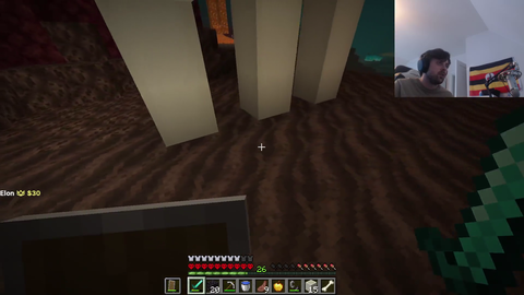 Forsen spends an hour trying to build an Aether portal out of bone blocks