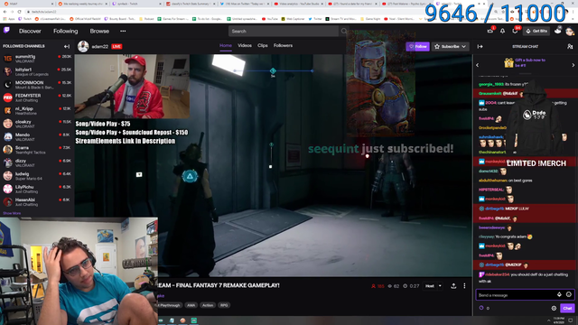 Mizkif reacts to Adam22 talking about fucking his sister Emily