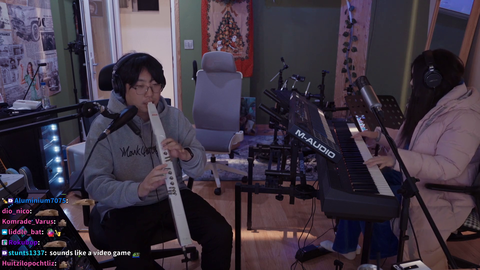 Hachu and Charming Jo jamming