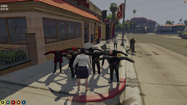 Sasuke and his clan run through the city