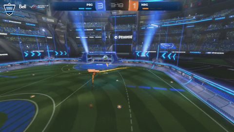 Accidental leak of lobby info ON STREAM leads to BonerStormTV joining the lower finals of a $30k Rocket League tournament. (40s)