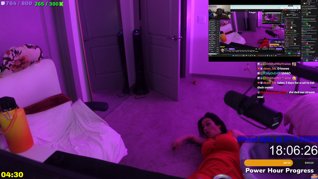 Jaycgee gets mad at her kitten during subathon