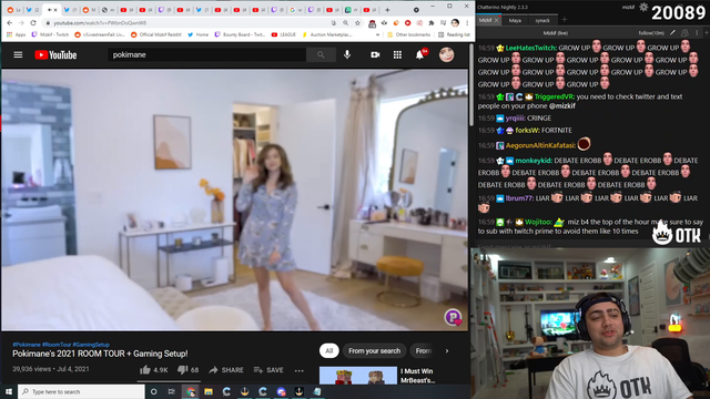 Hasan ends stream to run ads on Miz's stream.