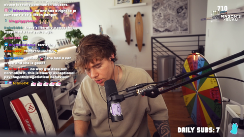 Blau recalls a road rage moment with Mizkif.