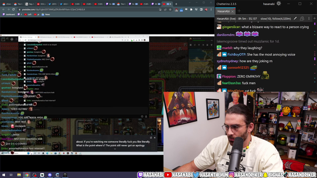 Hasan is DISGUSTED by the behavior of the people in the call