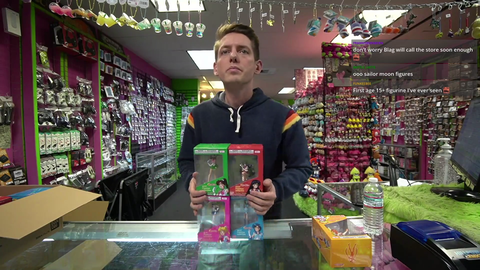 Video game store owner wonders why anime figure is for ages 15 and up?
